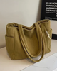 Tilda | Ribbed Tote Bag with Drawstring Detail (50% OFF)
