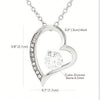 To My Mom Heart Shaped Necklace