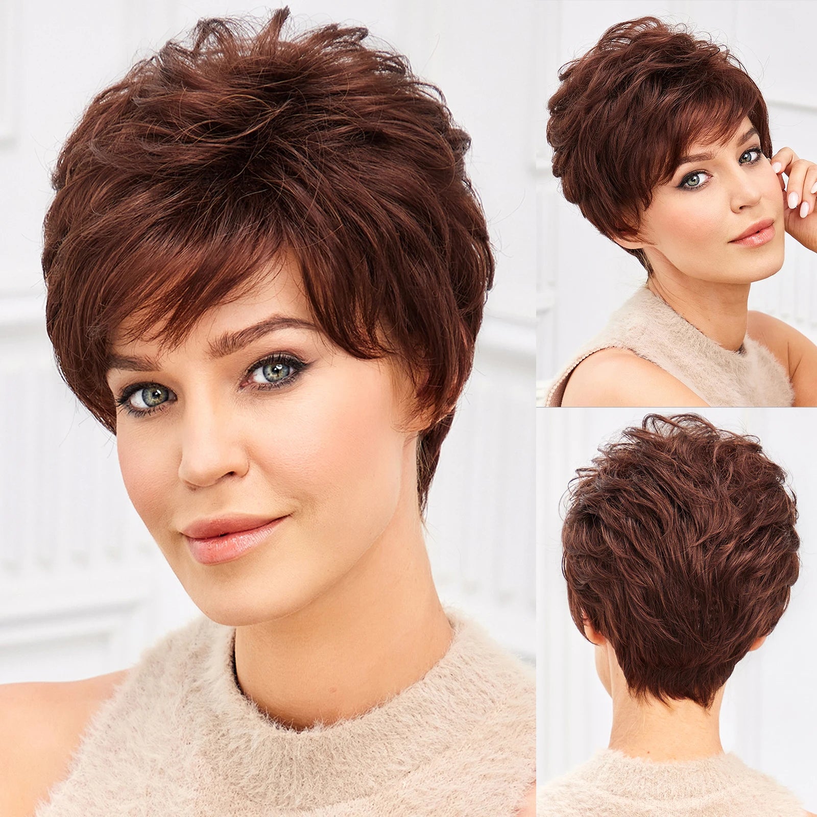 Light Blonde Mixed Pixie Cut Wig