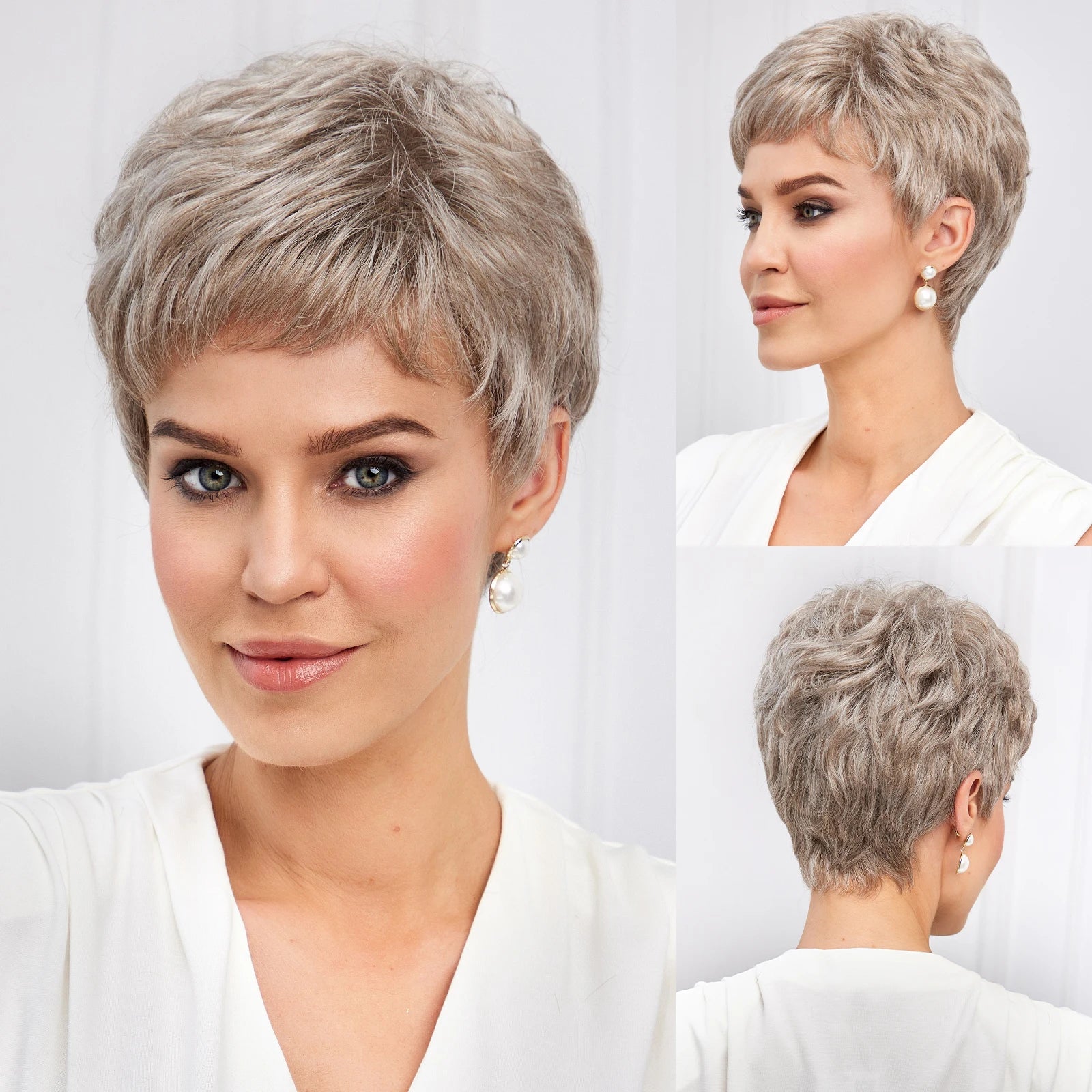 Light Blonde Mixed Pixie Cut Wig