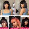 100% Human Straight Hair Short Bob Wig