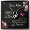 To My Mom Heart Shaped Necklace