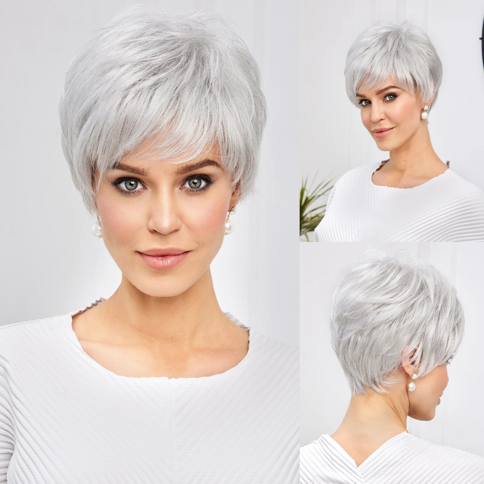 Light Blonde Mixed Pixie Cut Wig