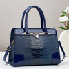 2025 Solène™ Luxury Crocodile-Embossed PU Leather Handbag